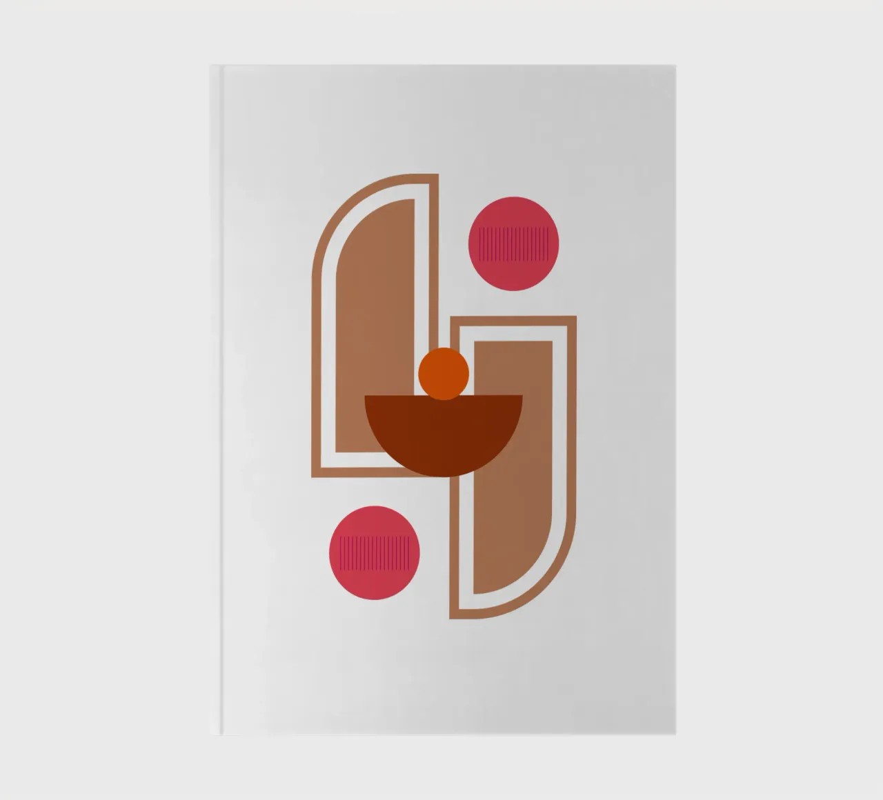 Boho Minimalist Modern Simple notebook by YSV MINIMALIST