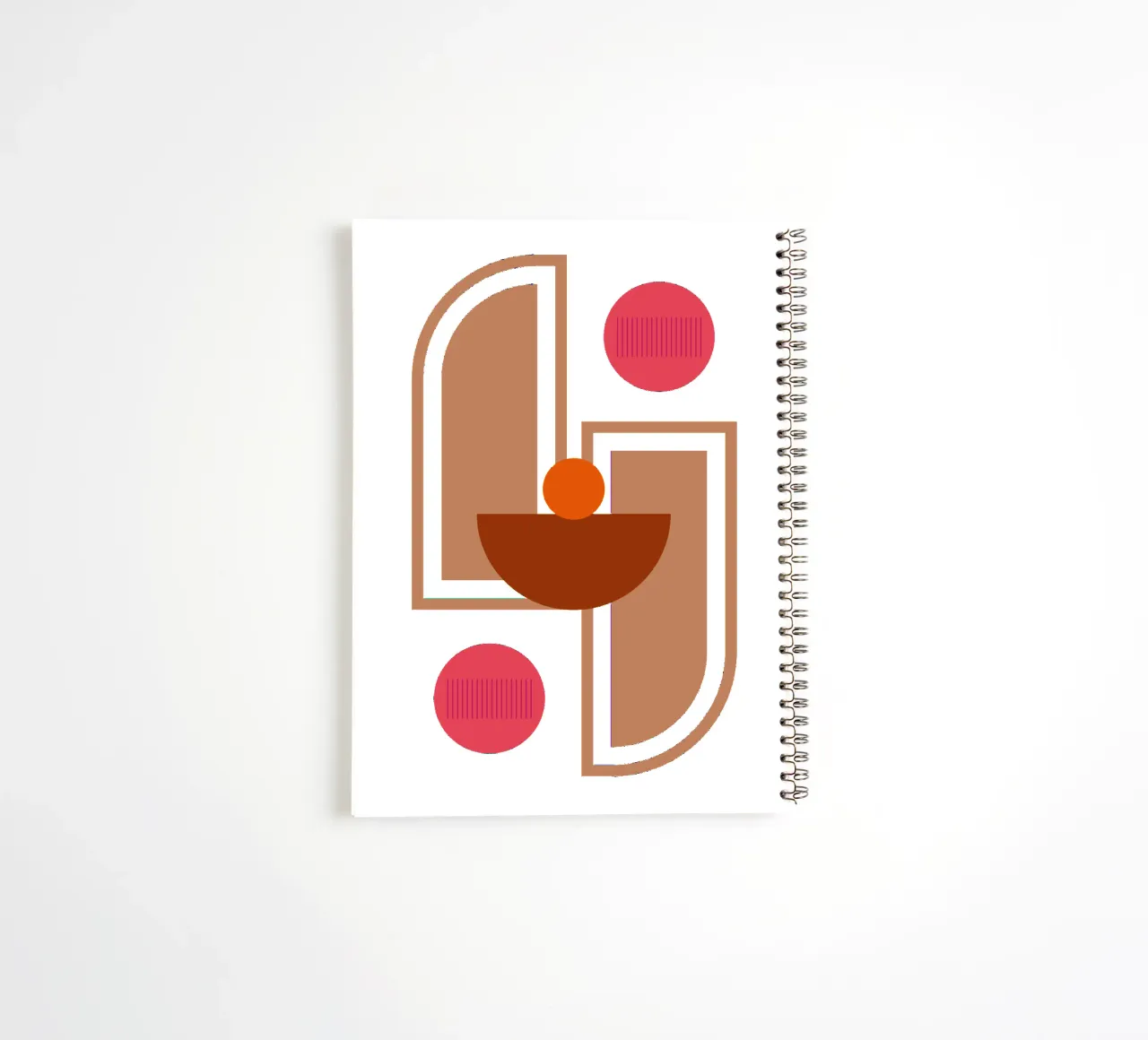 Boho Minimalist Modern Simple spiral notebook by YSV MINIMALIST