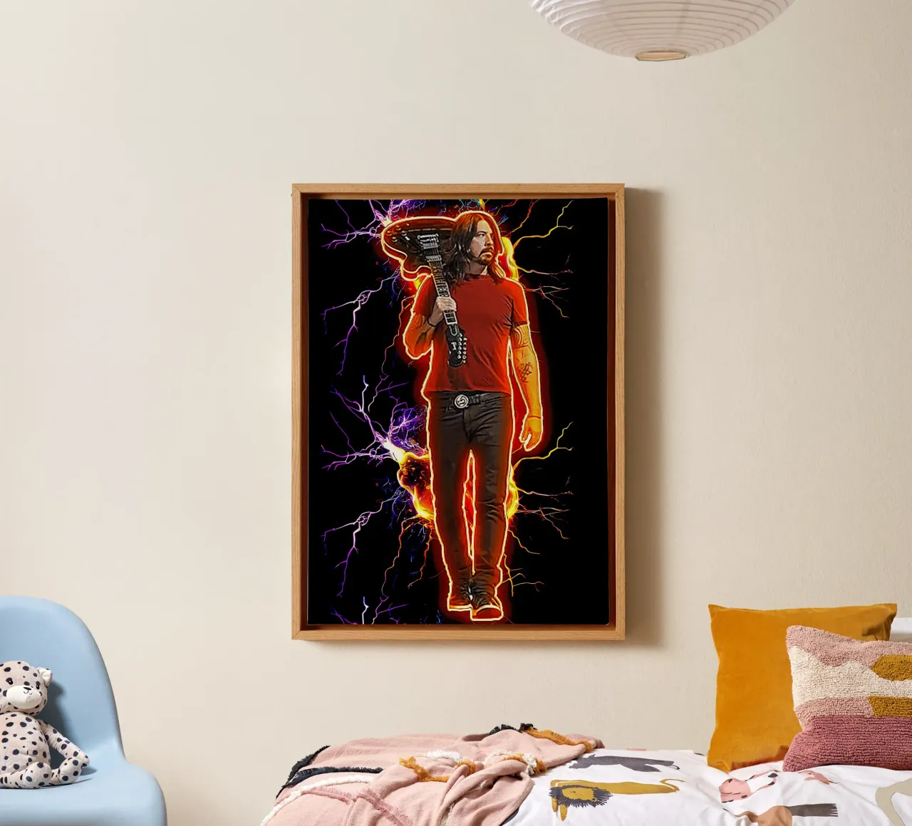 Learn to Fly canvas with Floater frame by neonartroom