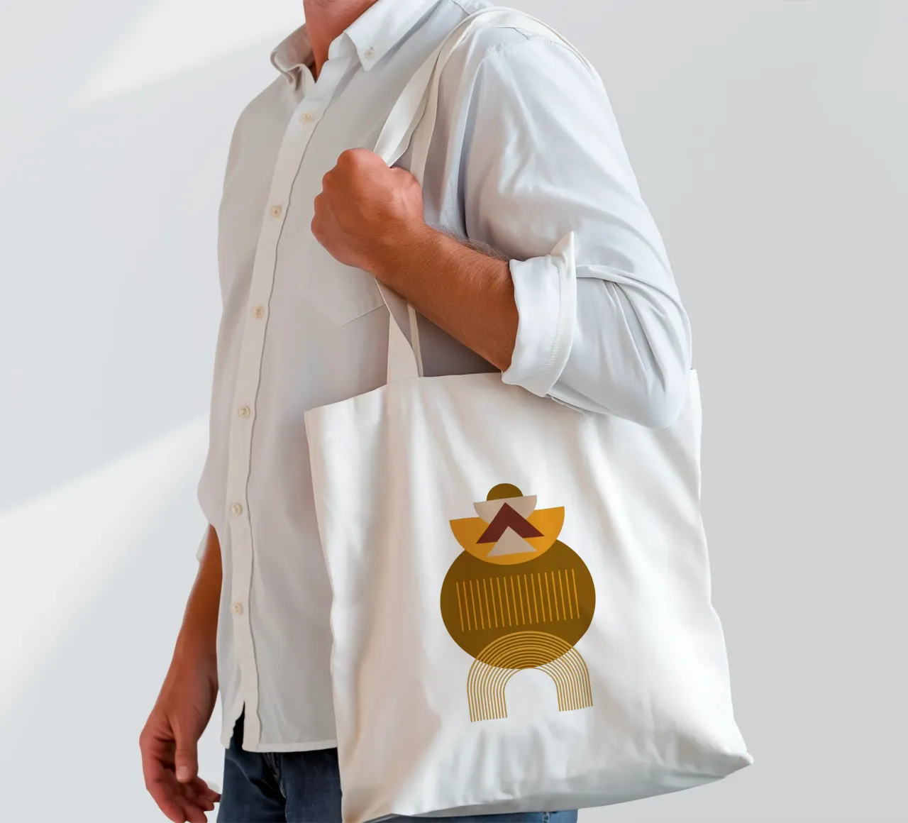 Boho Minimalista Moderno Semplice borsa in juta da YSV MINIMALIST