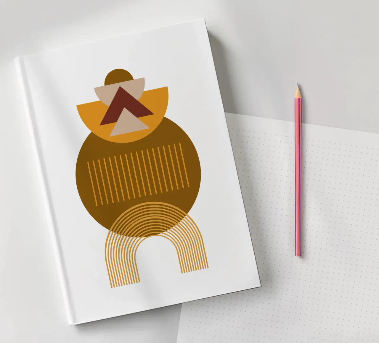 Boho Minimalist Modern Simple notebook by YSV MINIMALIST
