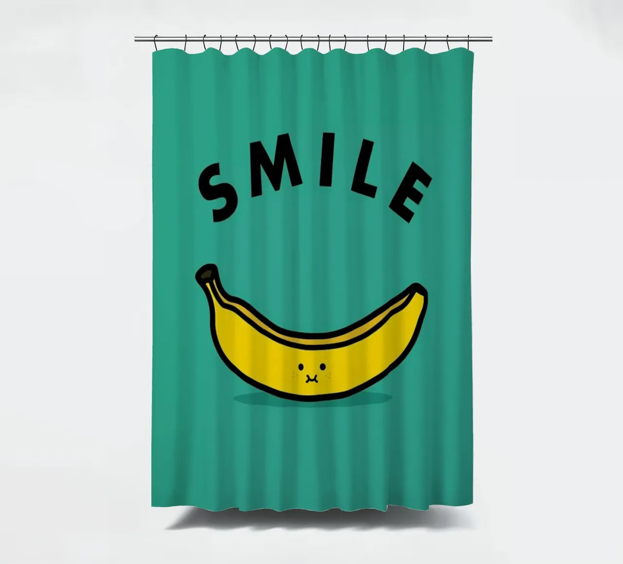 Banana shower curtain by Jaco Haasbroek