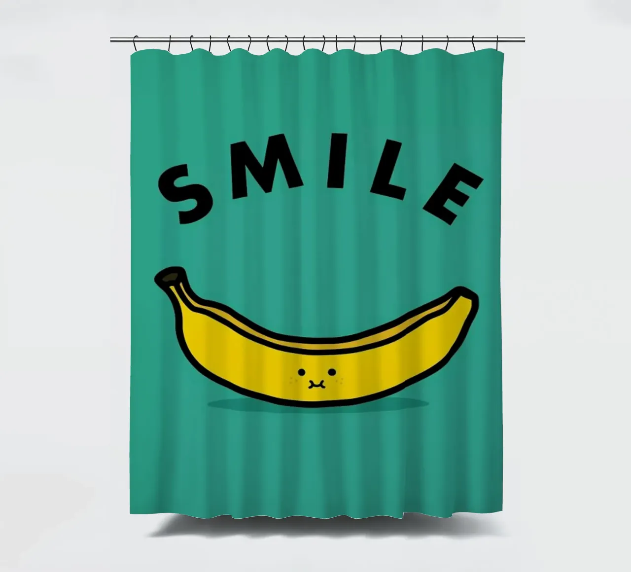 Banana shower curtain by Jaco Haasbroek