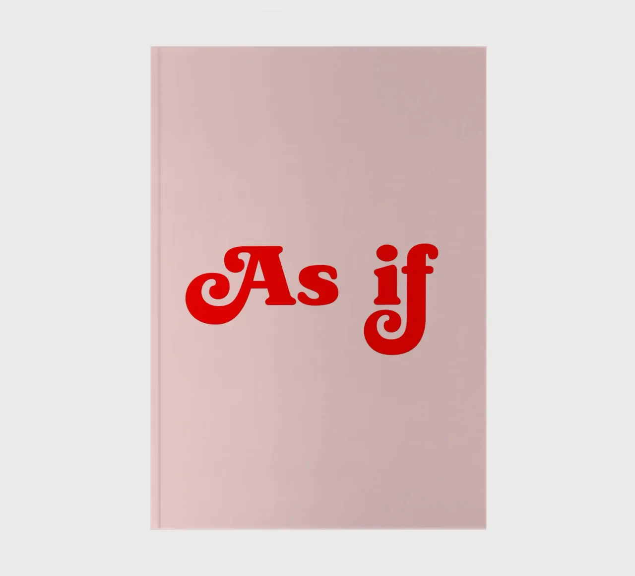 As if (pink and peach tone) notebook by Paigaam Studio