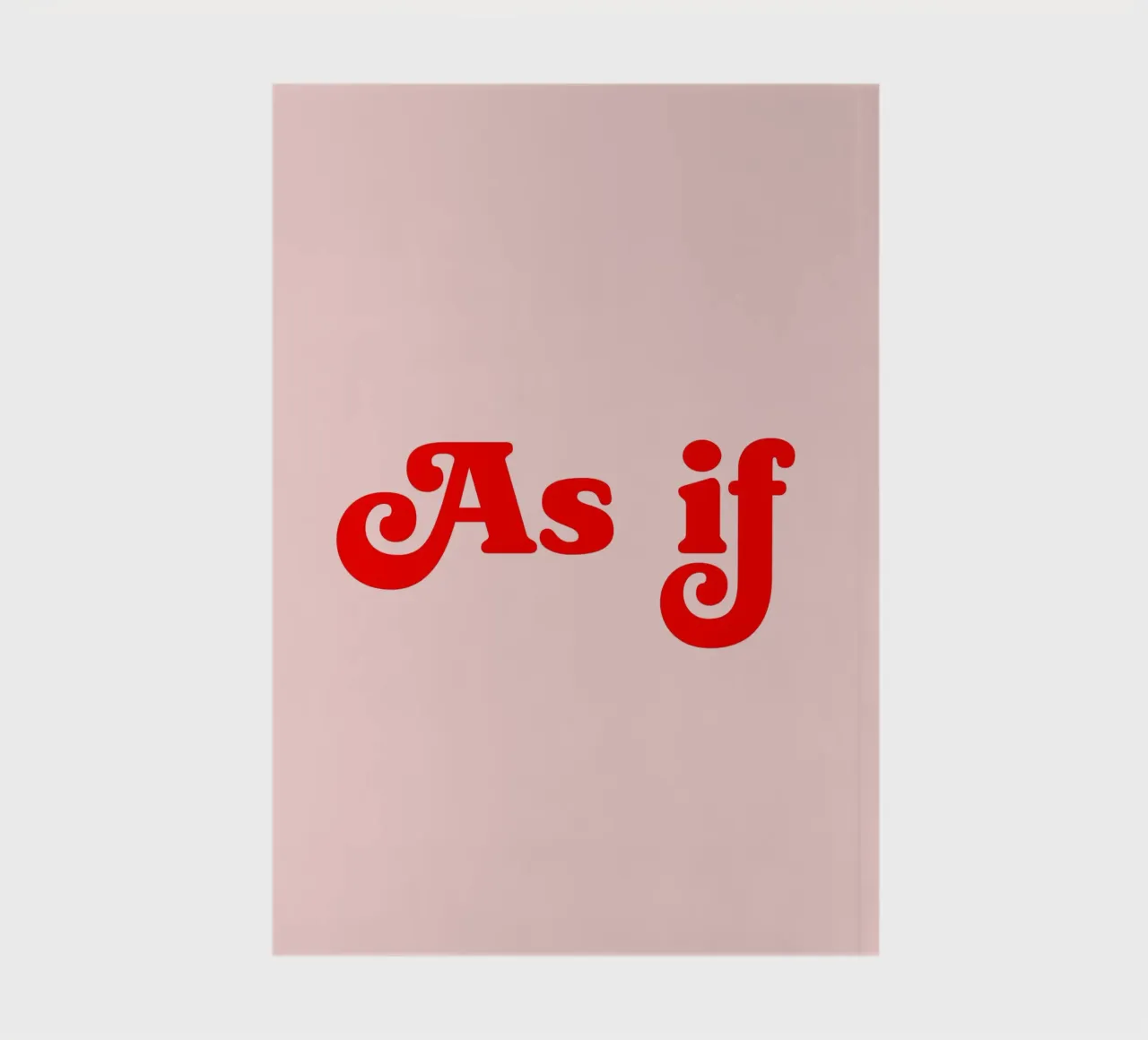 As if (pink and peach tone) notebook by Paigaam Studio