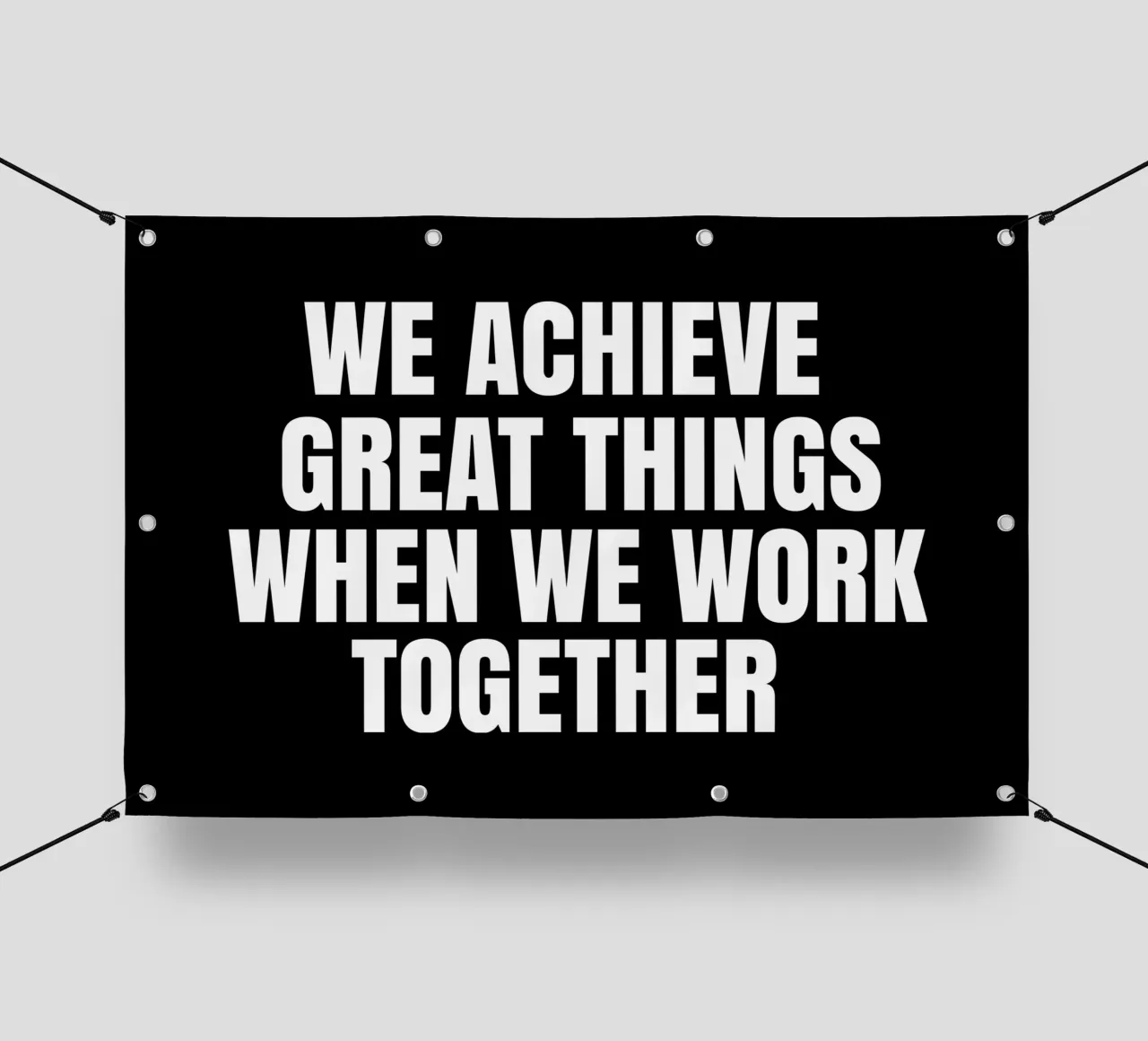 We achieve great things when we work together telo in pvc da happieeagle