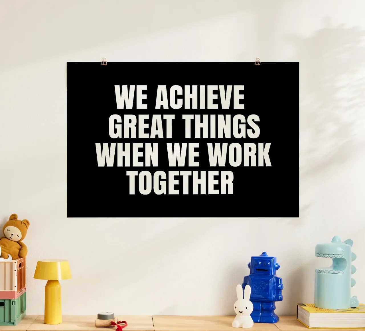 We achieve great things when we work together carta hahnemühle da happieeagle