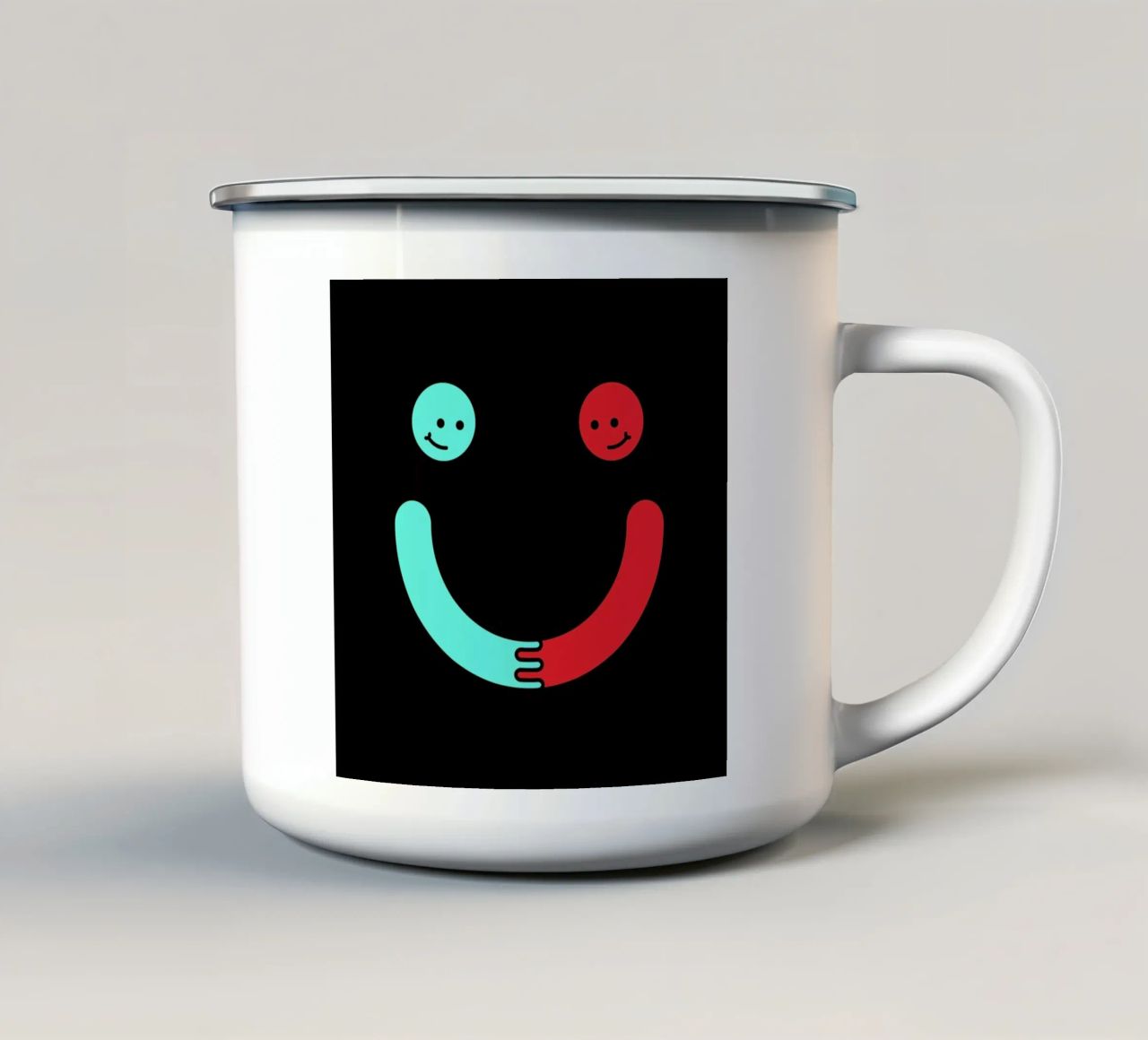Happy tazza in smalto da Jaco Haasbroek