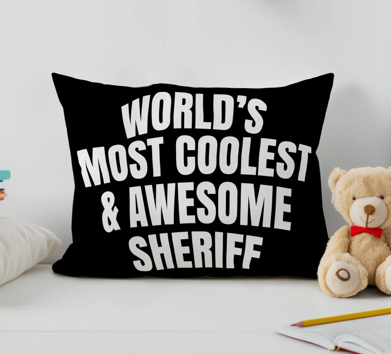 World's most coolest and awesome sheriff cojín de happieeagle