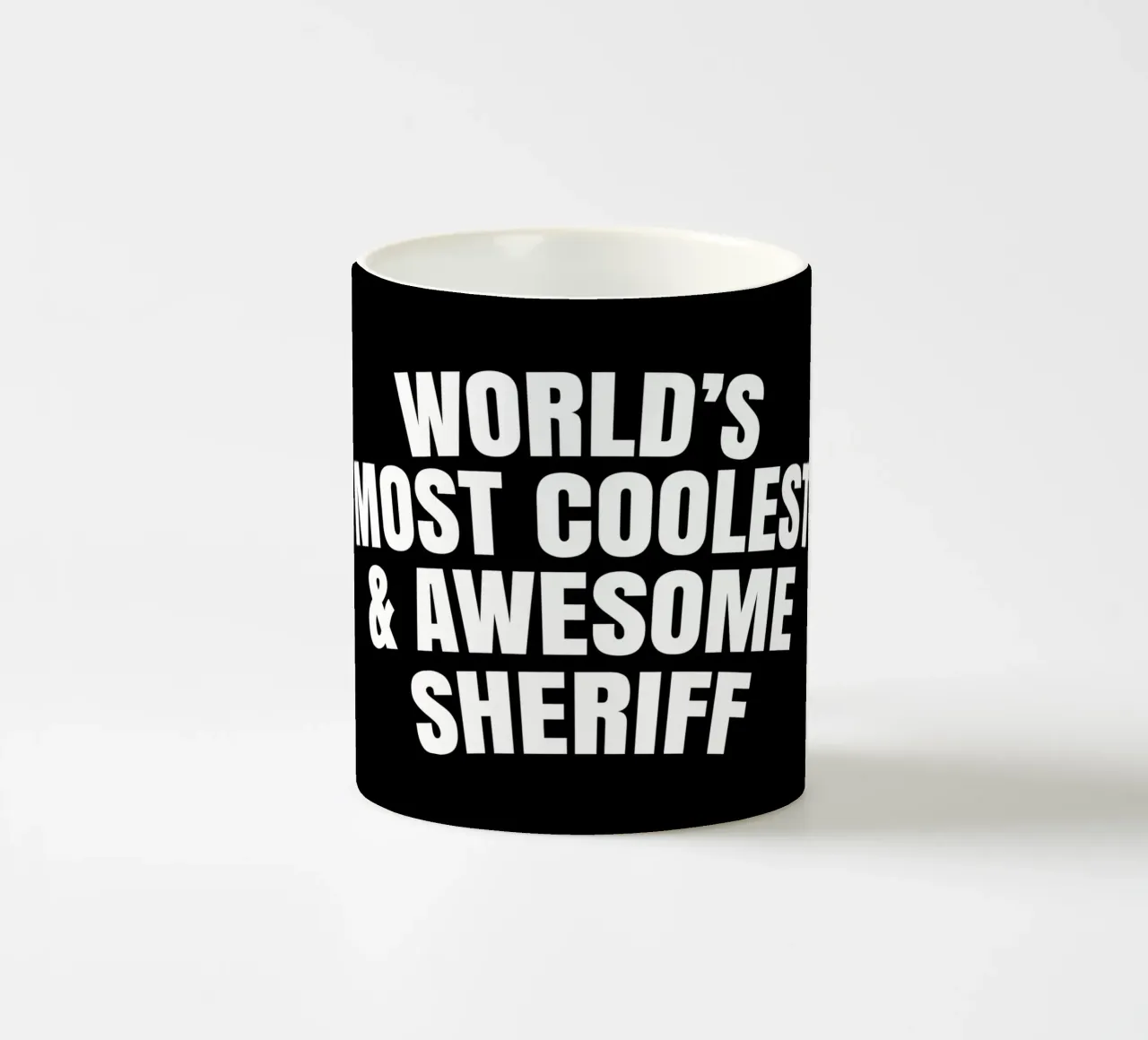 World's most coolest and awesome sheriff tazza in ceramica da happieeagle