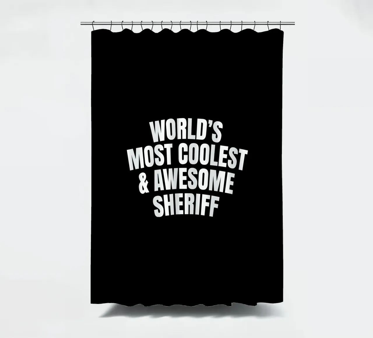 World's most coolest and awesome sheriff tenda da doccia da happieeagle