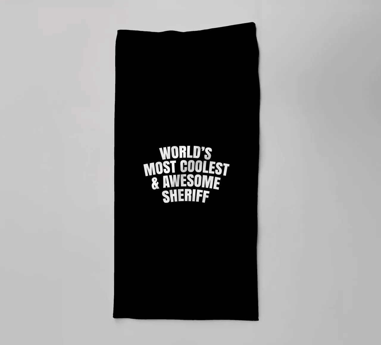 World's most coolest and awesome sheriff asciugamano da bagno da happieeagle