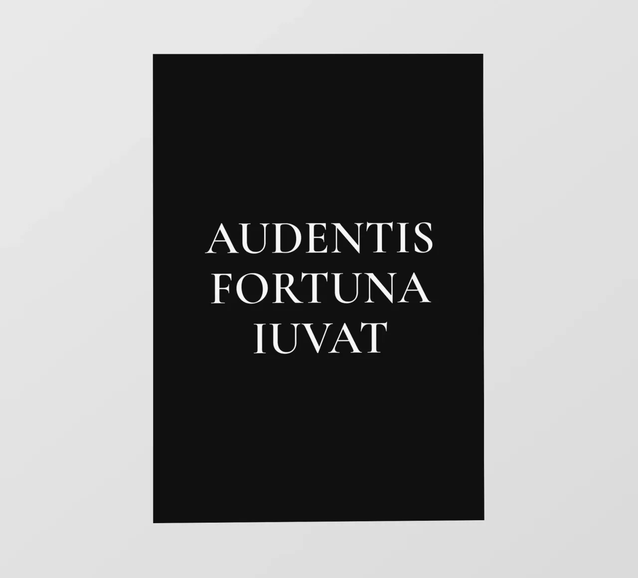 Audentis Fortuna Iuvat - La fortuna favorece a los audaces lámina retroiluminada de Paigaam Studio