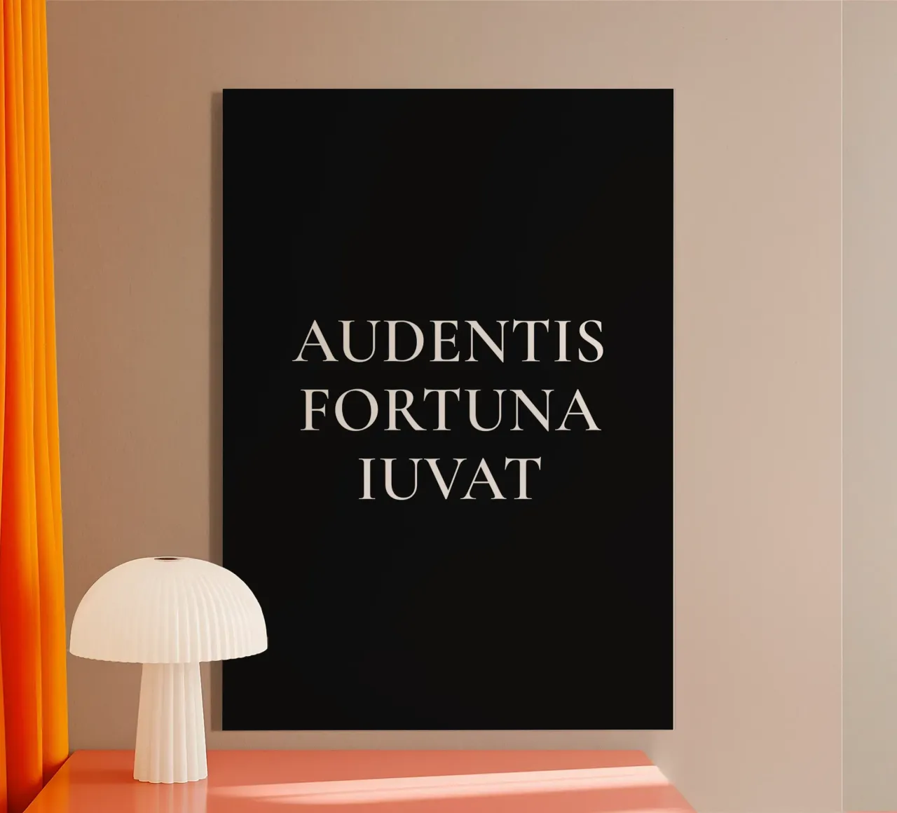 Audentis Fortuna Iuvat - La fortuna favorece a los audaces metacrilato de Paigaam Studio