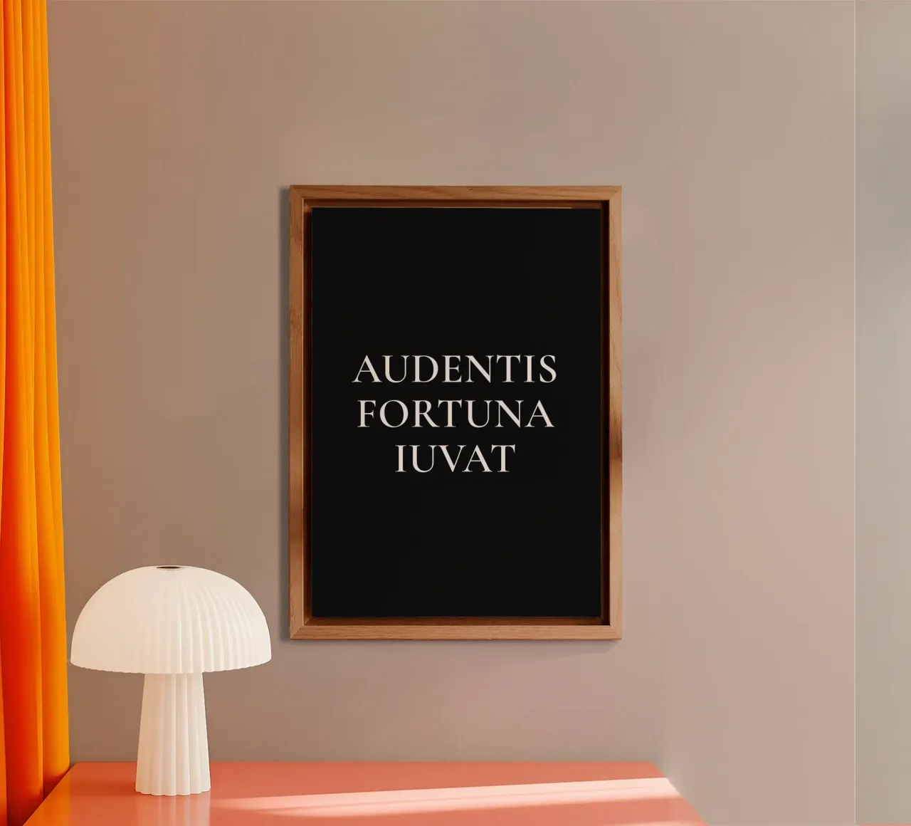 Audentis Fortuna Iuvat - La fortuna favorece a los audaces aluminio dibond de Paigaam Studio