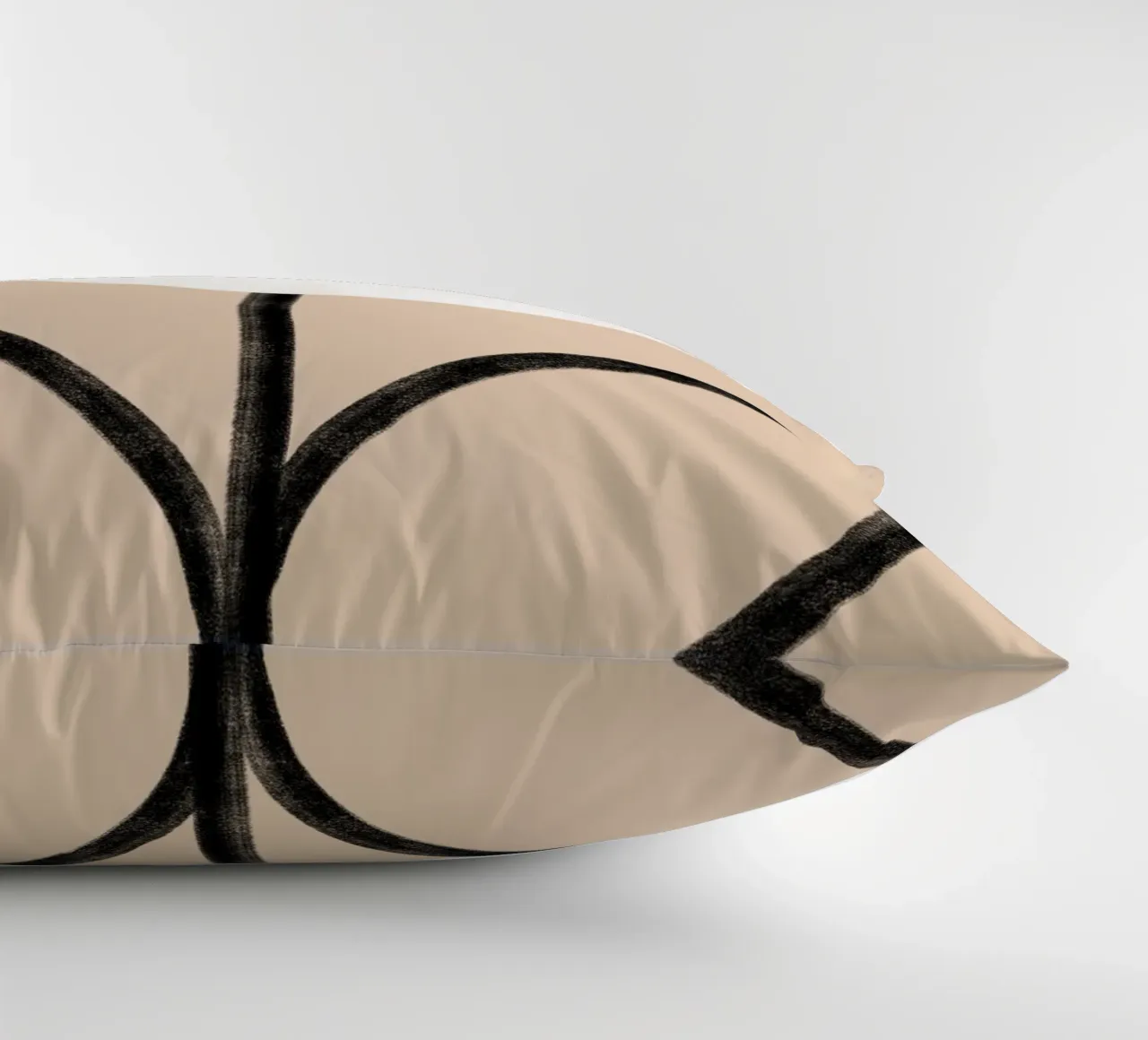 Tulip on beige cuscino da BAINAI