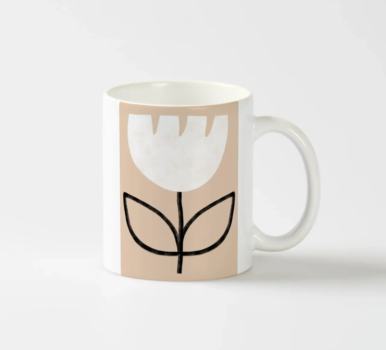 Tulip on beige tazza in ceramica da BAINAI