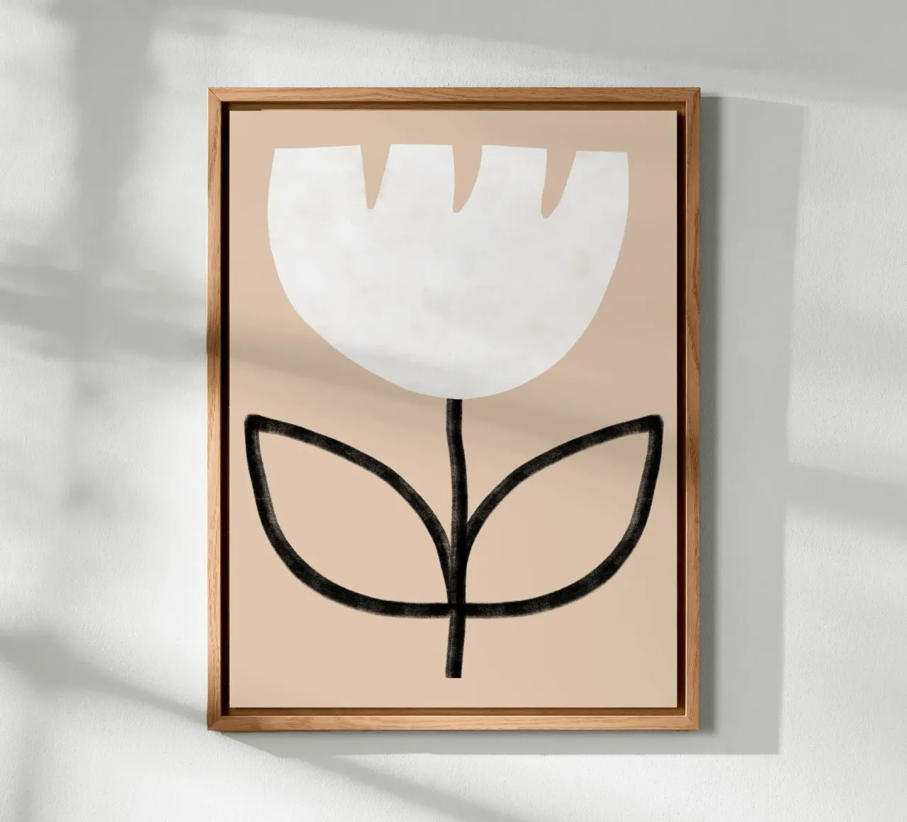 Tulip on beige alluminio dibond da BAINAI