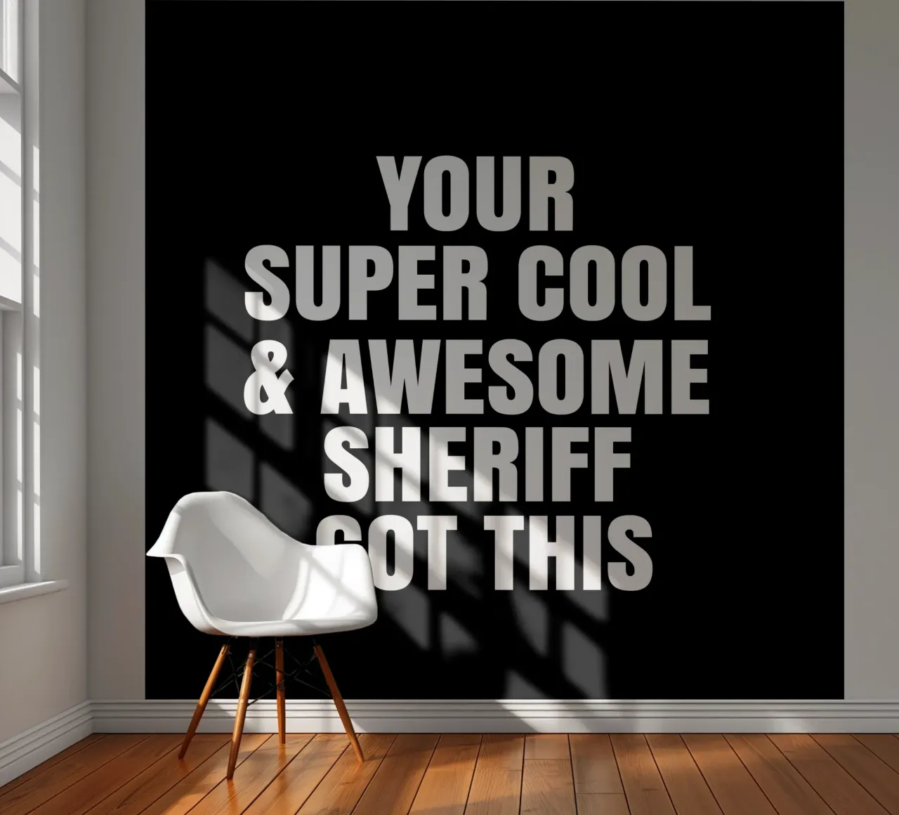 Your super cool and awesome sheriff got this photo wallpaper by happieeagle