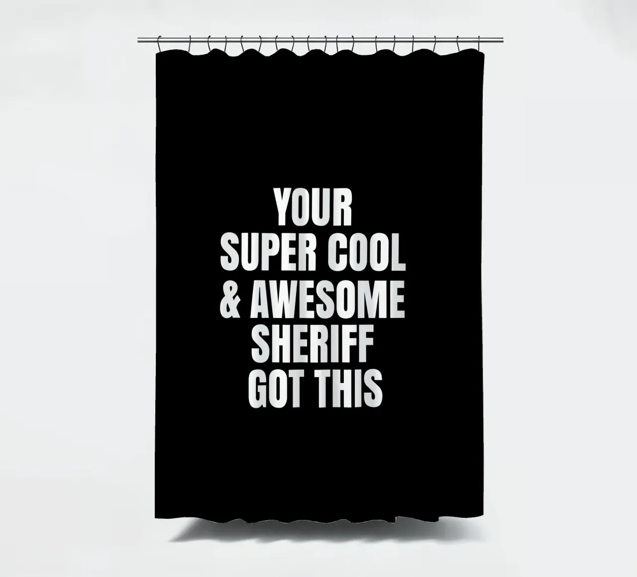 Your super cool and awesome sheriff got this Duschvorhang von happieeagle