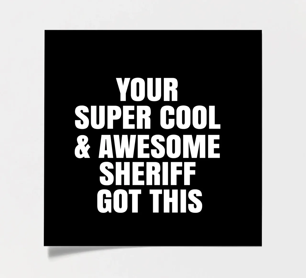 Your super cool and awesome sheriff got this Stickerbogen von happieeagle