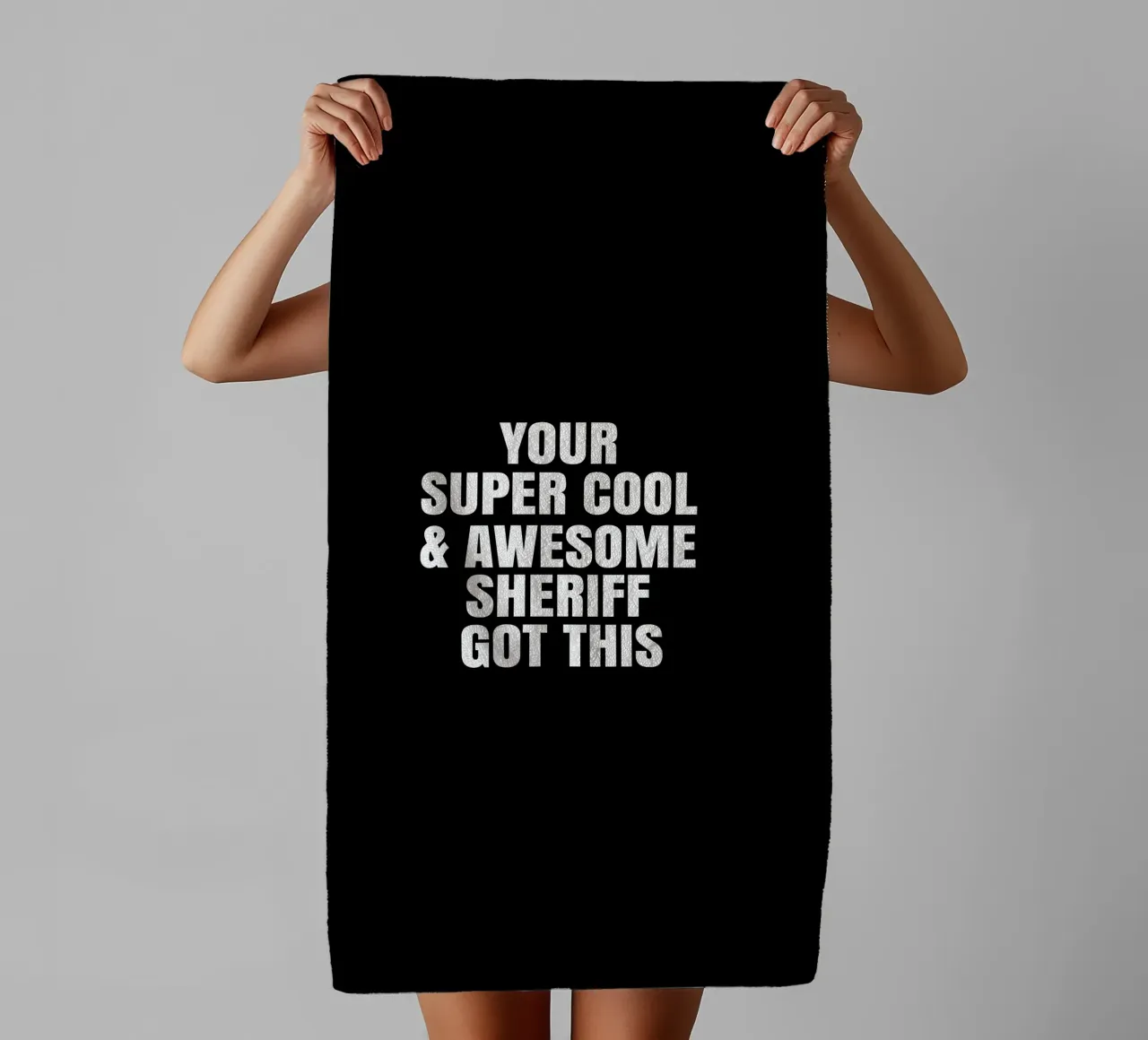 Your super cool and awesome sheriff got this asciugamano da bagno da happieeagle