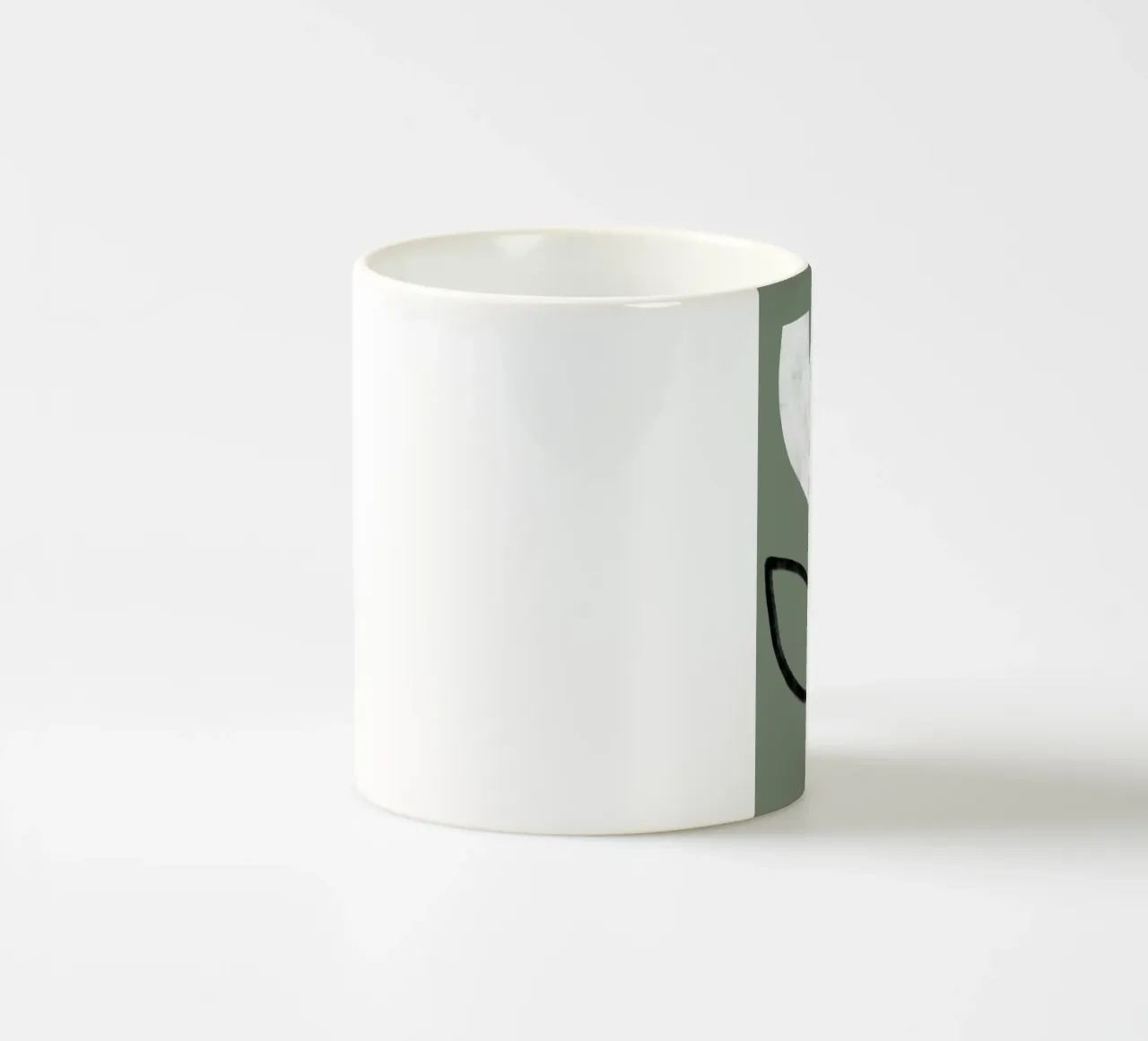 Tulip on green tazza in ceramica da BAINAI