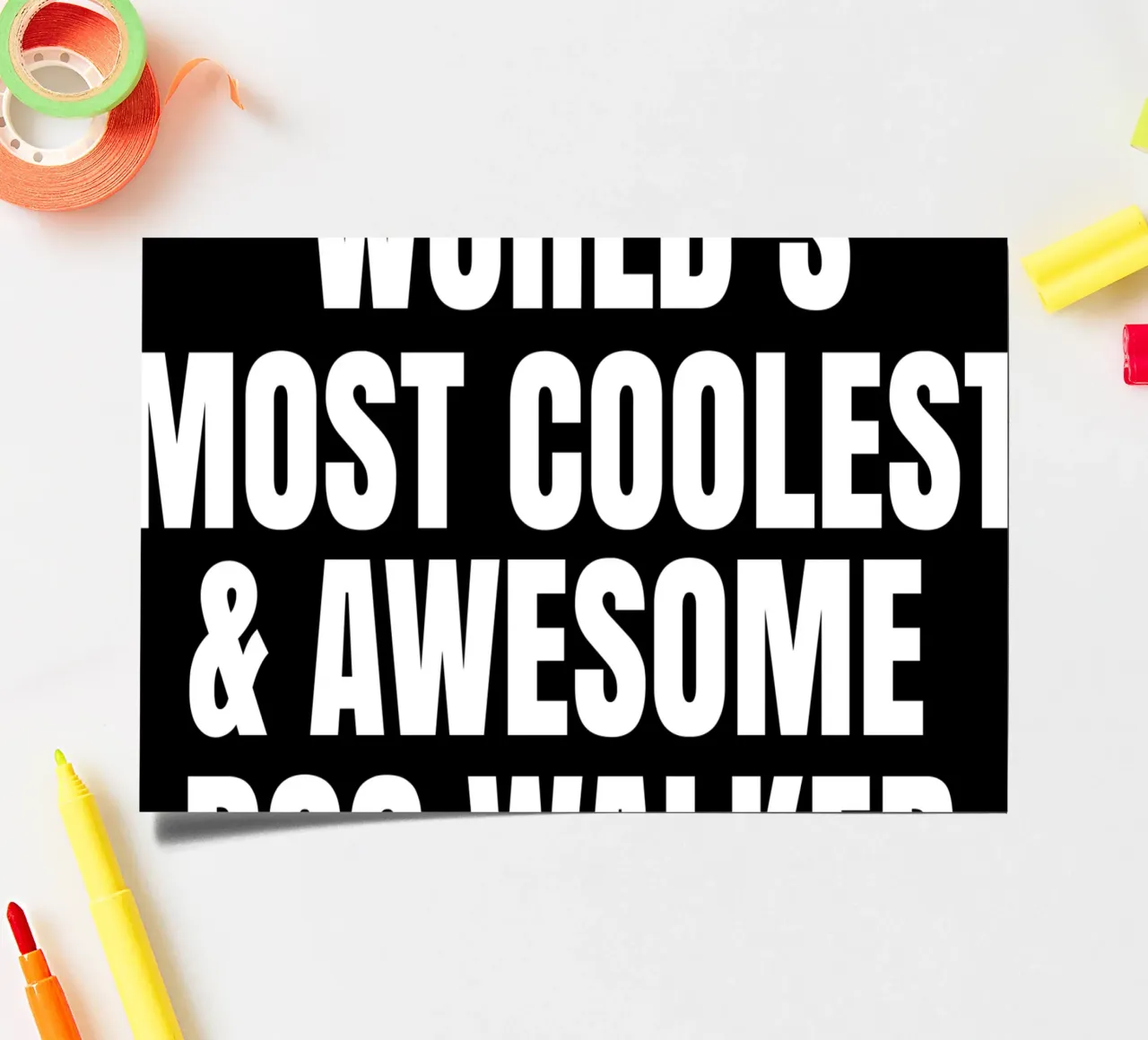 World's most coolest and awesome dog walker sticker sheet by happieeagle