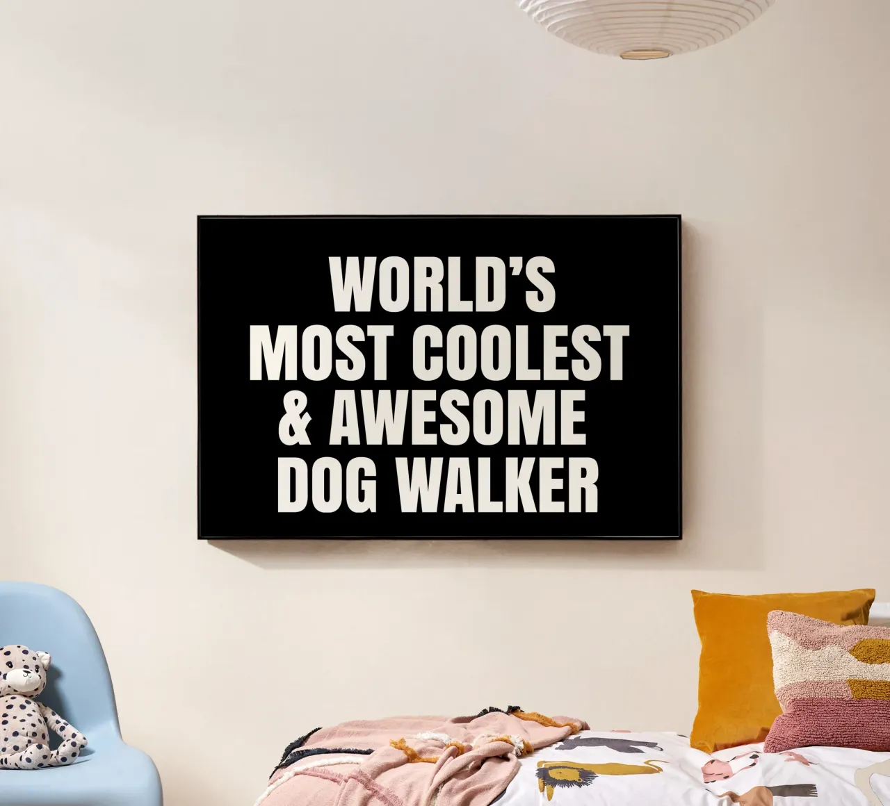 World's most coolest and awesome dog walker plexiglass da happieeagle