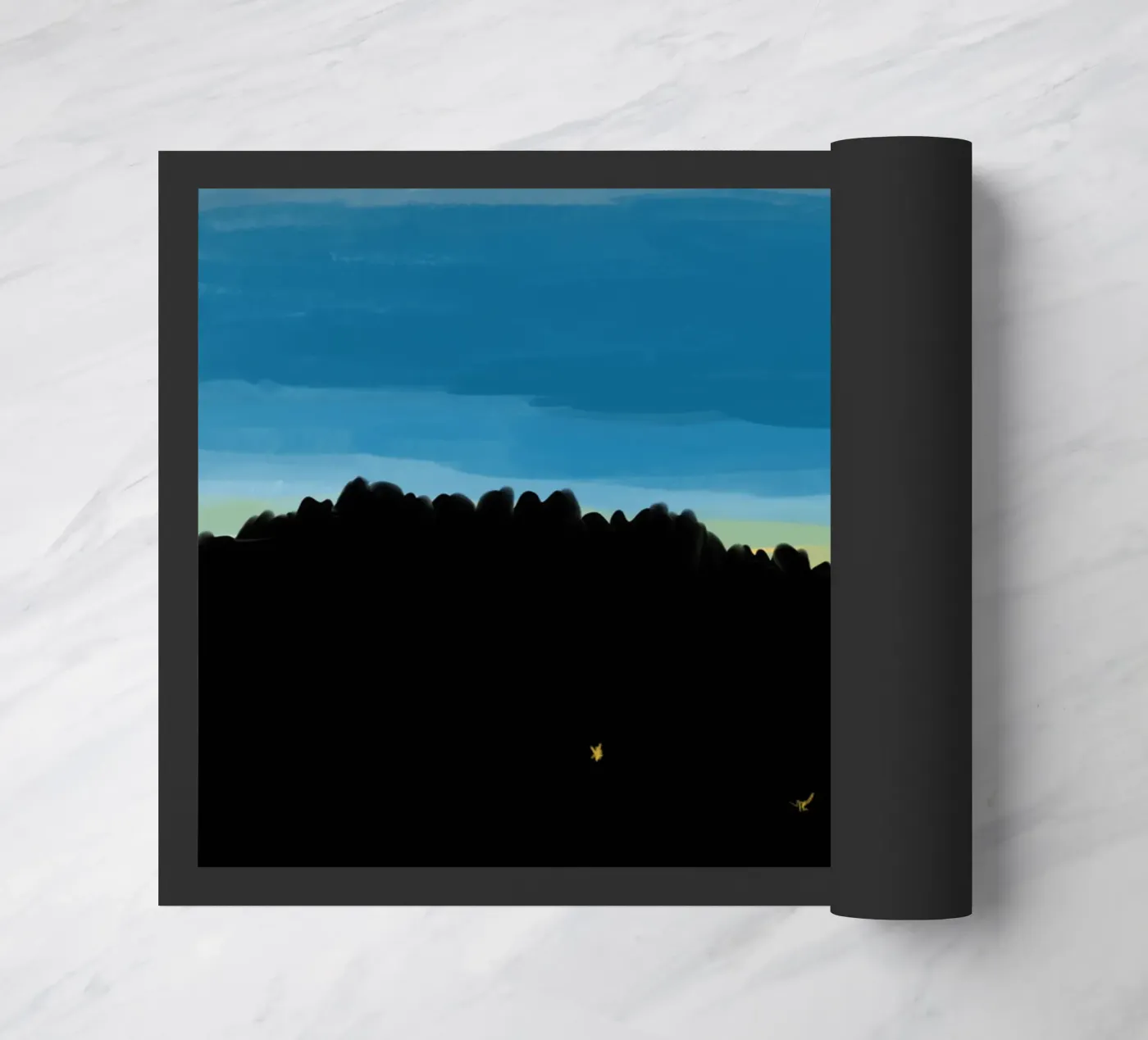 Sunset Blue deurmat van Asobōze