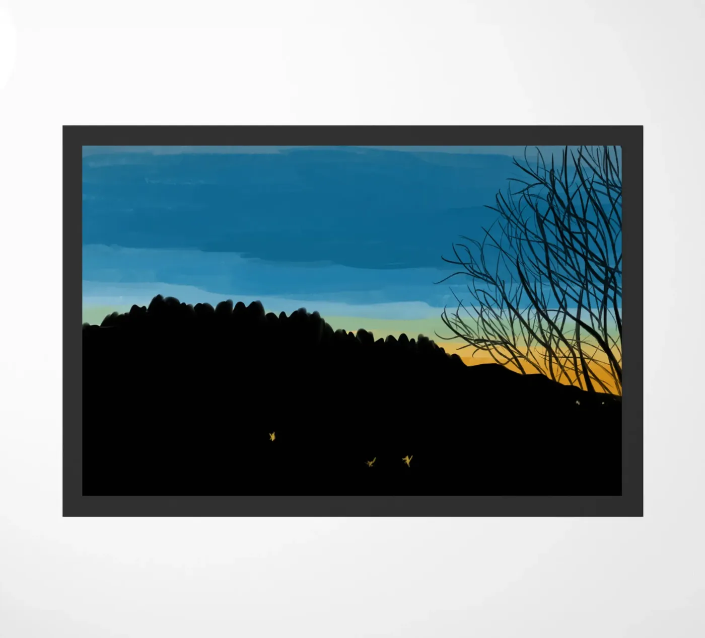 Sunset Blue doormat by Asobōze