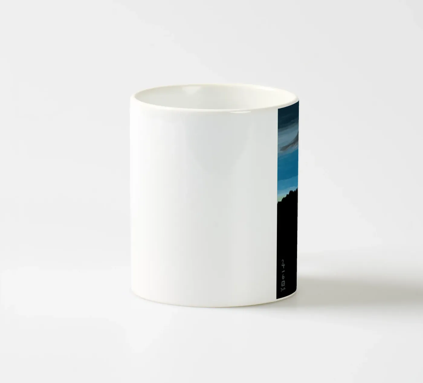 Sunset Blue ceramic mug by Asobōze