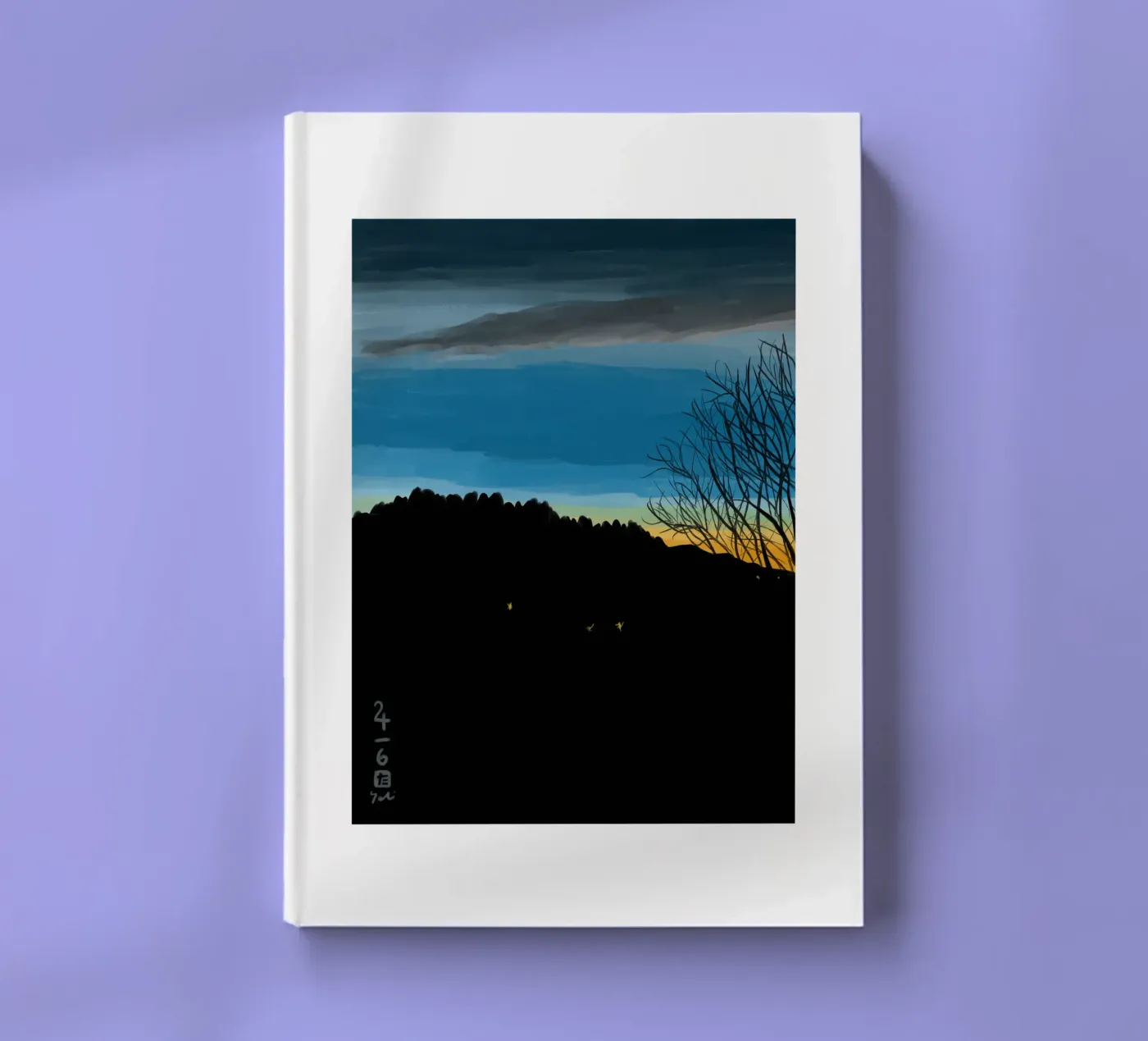 Sunset Blue notebook by Asobōze