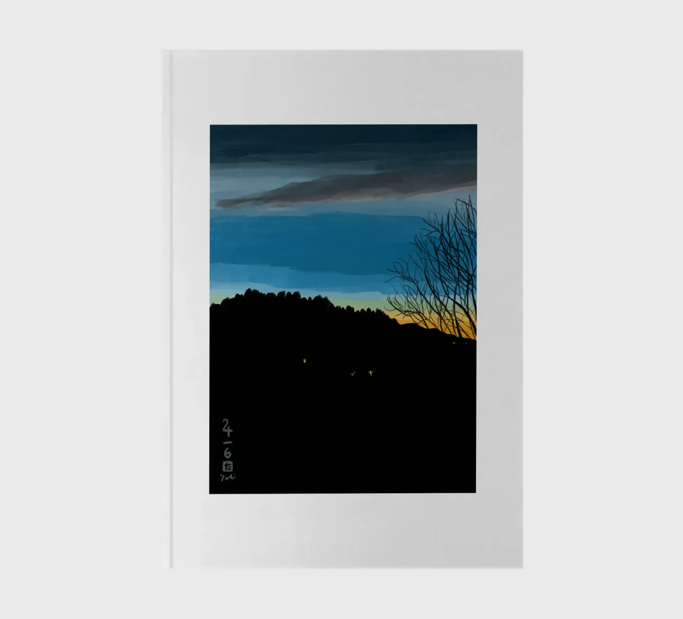Sunset Blue notebook by Asobōze