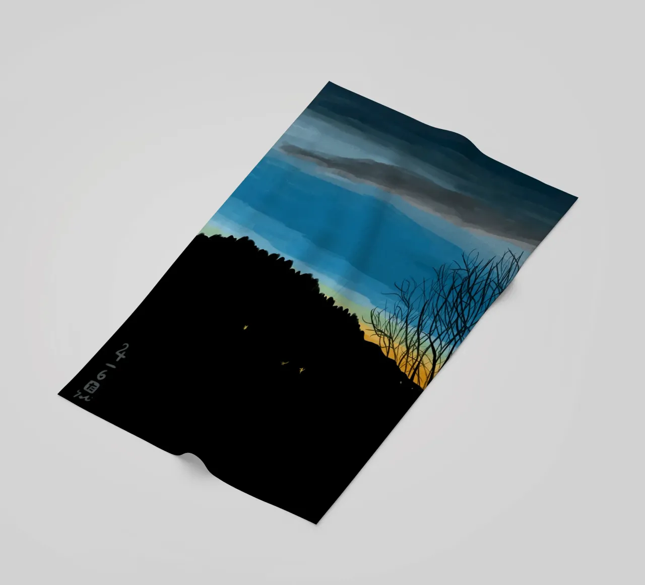 Sunset Blue telo mare da Asobōze