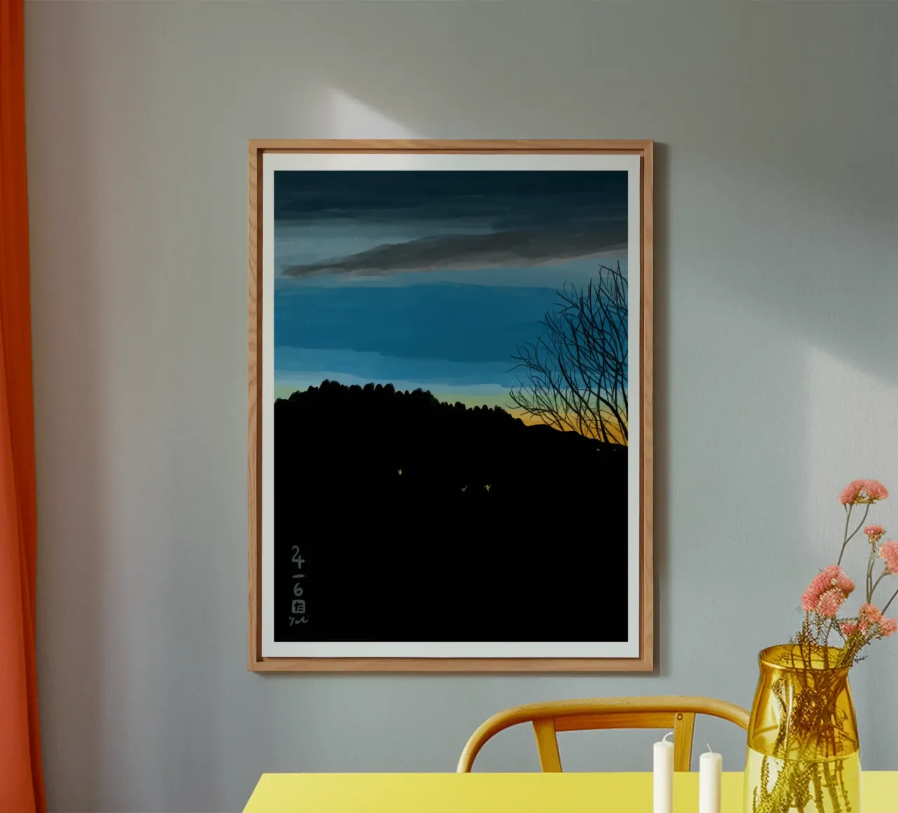 Blu tramonto alluminio dibond da Asobōze