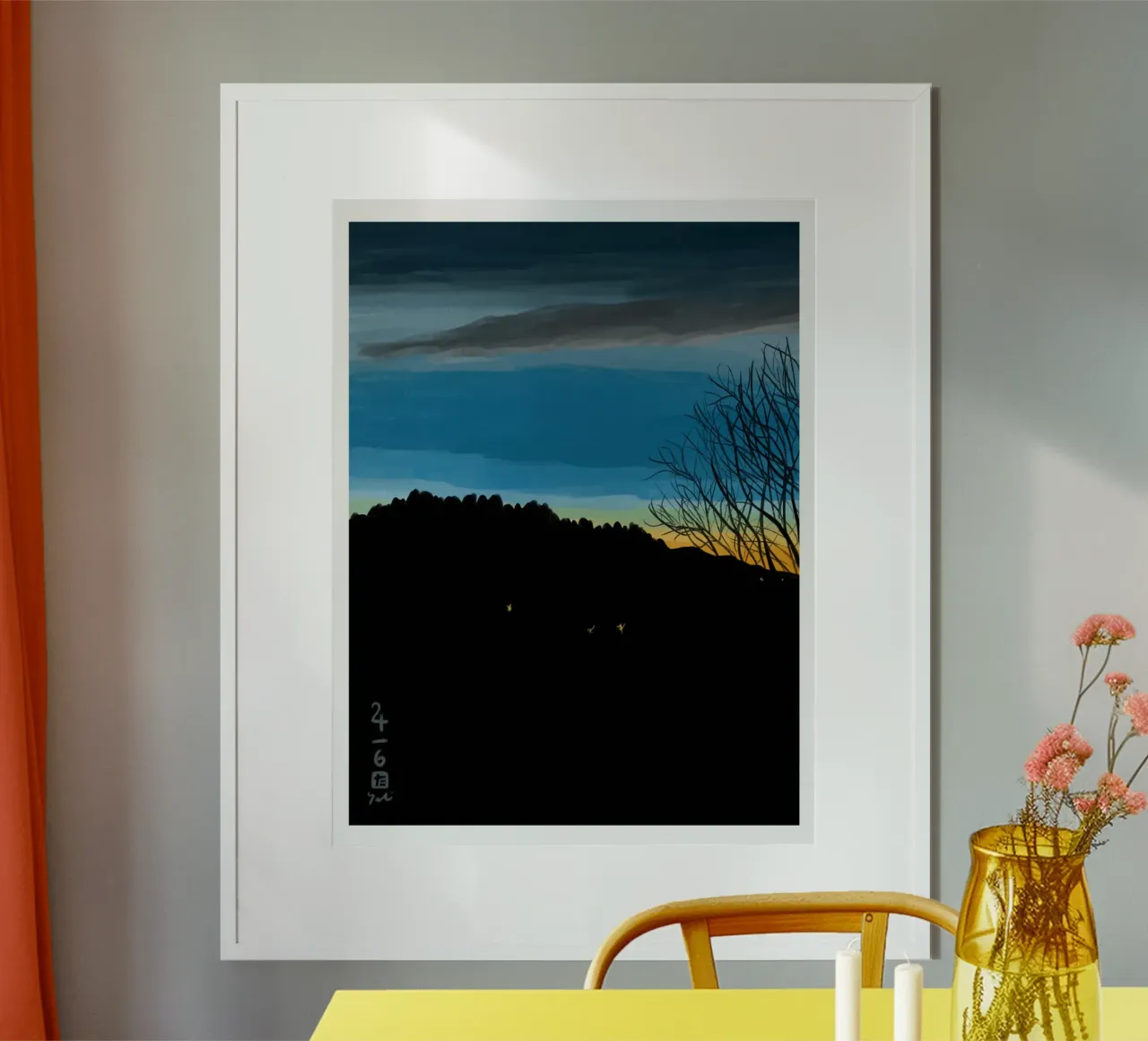 Blu tramonto poster da Asobōze