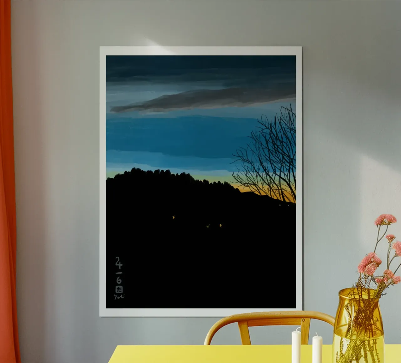 Blu tramonto poster da Asobōze