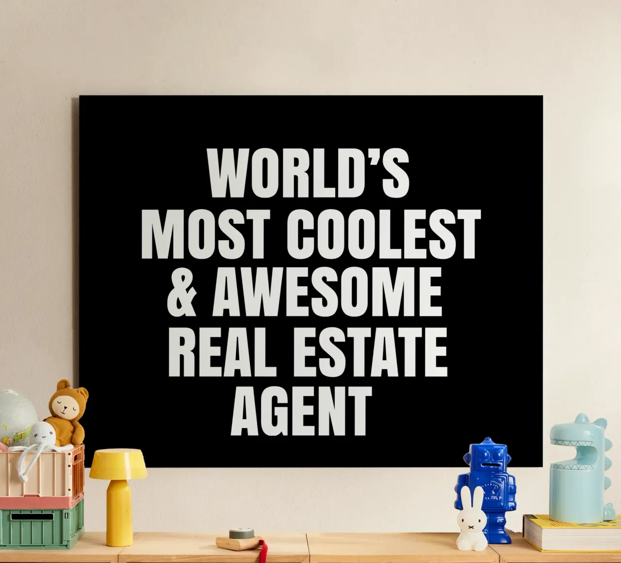 World's most coolest and awesome real estate agent alluminio dibond da happieeagle