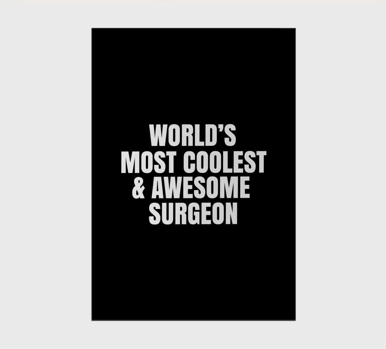 World's most coolest and awesome surgeon carnet de notes de happieeagle