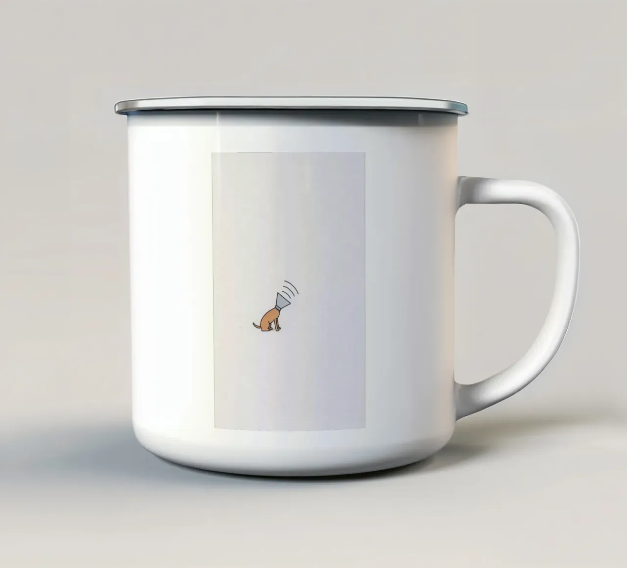 Dog tazza in smalto da Jaco Haasbroek