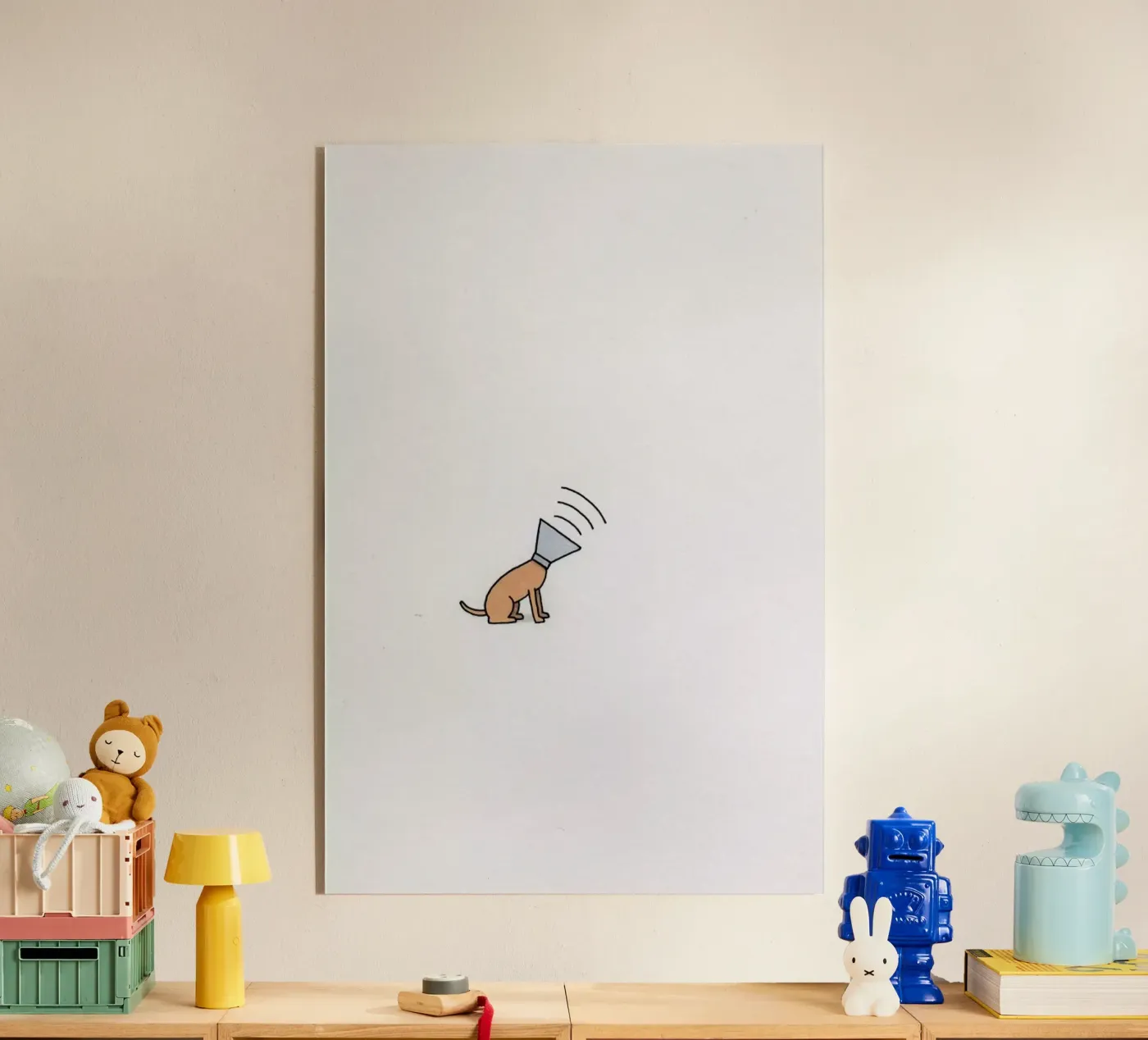 Dog acryl van Jaco Haasbroek