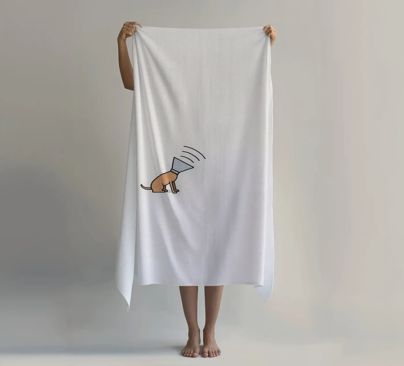 Dog beach towel by Jaco Haasbroek
