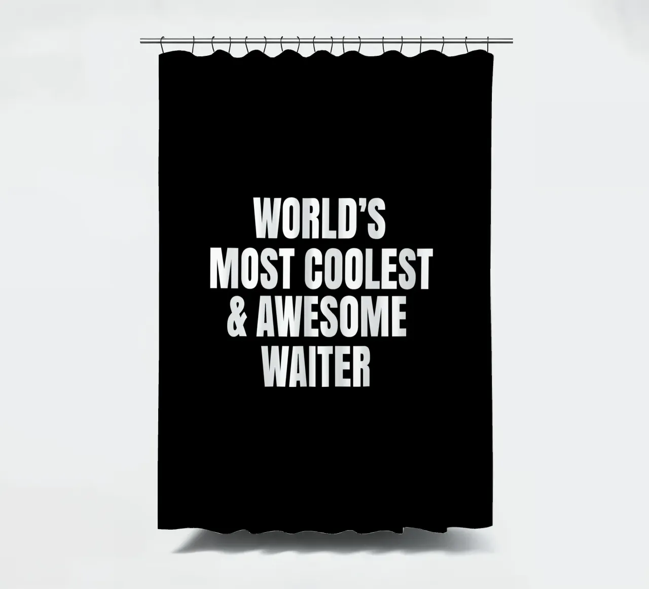 World's most coolest and awesome waiter rideau de douche de happieeagle