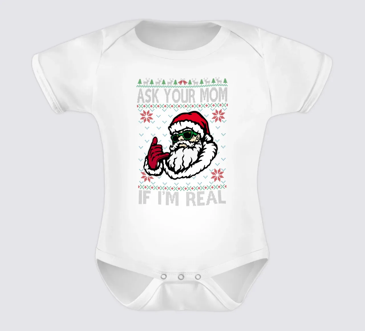 pregúntale a tu madre si soy santa claus de verdad body de bebé de kaiyaraiya