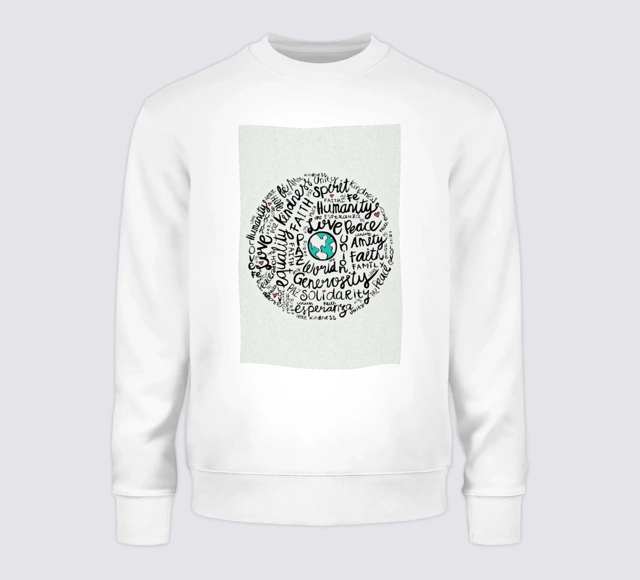 World Positive Messages felpa da Pom Graphic Design