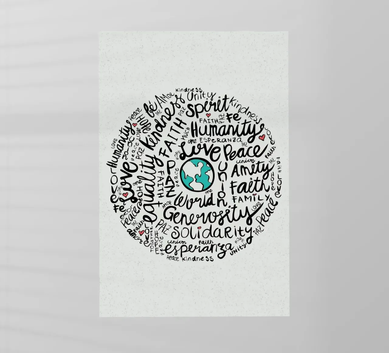 World Positive Messages pellicola backlit da Pom Graphic Design