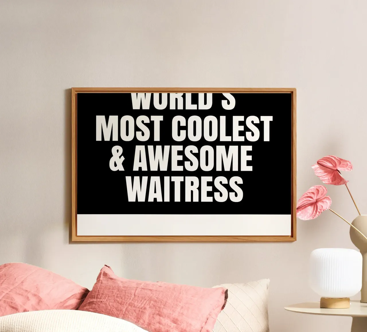 World's most coolest and awesome waitress alluminio dibond da happieeagle
