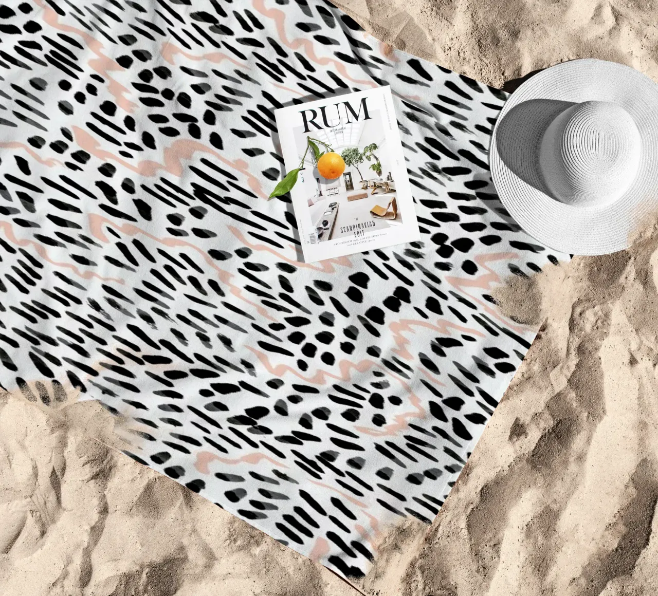 Helena beach towel by Charlotte Winter