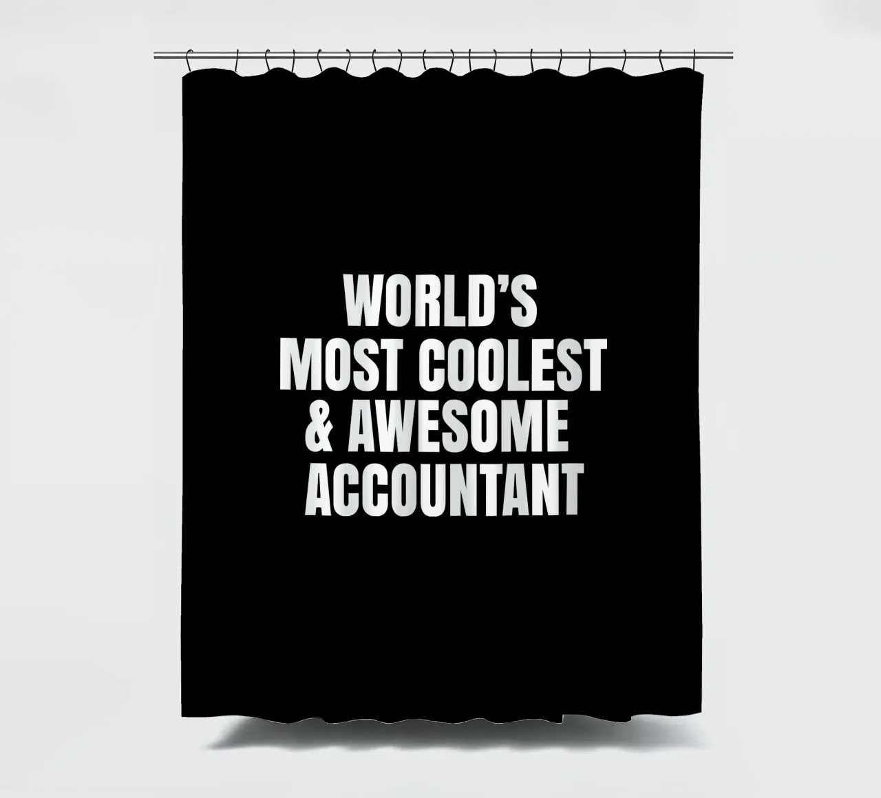 World's most coolest and awesome accountant shower curtain by happieeagle